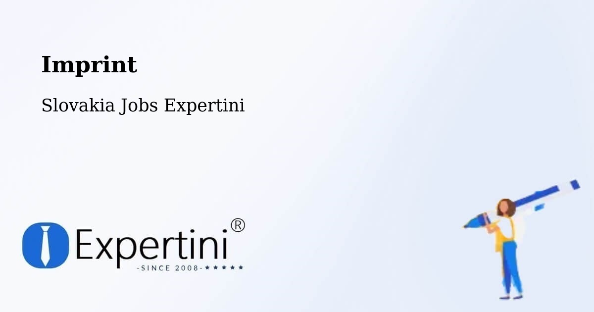 Imprint – Čadca - Slovakia Jobs Expertini